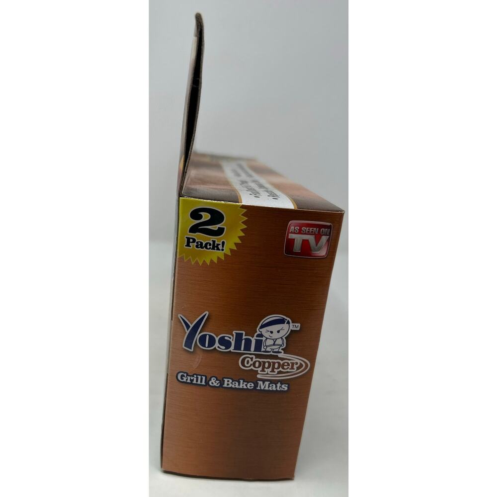 Yoshi Copper Grill & Bake‎ Mats Copper Infused As Seen On TV 2 Heat Conductive - Picture 5 of 7